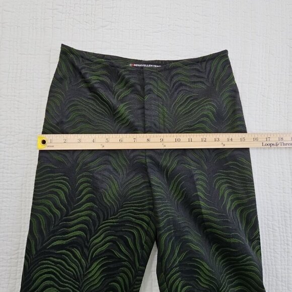Company Ellen Tracy Women's Size 0 Petite Tropical Green Stretch Casual Pants - Picture 9 of 13